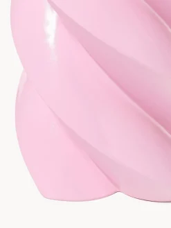 Outlet &k Amsterdam Table d'appoint en verre Marshmallow Rose, haute brillance