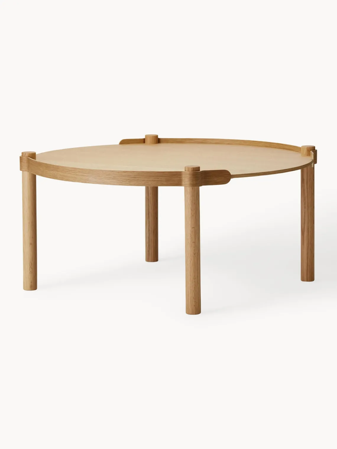 New Cooee Design Table d'appoint ovale en chêne Woody