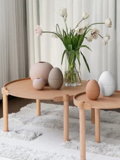 New Cooee Design Table d'appoint ovale en chêne Woody