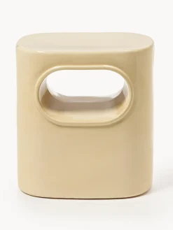 Discount HKLIVING Table d'appoint ovale Space Beige clair