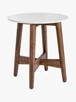 Best Bizzotto Table d'appoint ronde avec plateau en marbre Sylvester