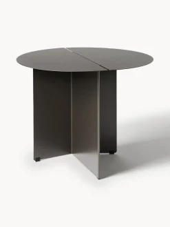 Fashion blomus Table d'appoint ronde avec finition antique Oru Grège avec finition antiquaire
