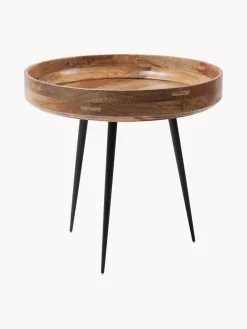 Hot Mater Table d'appoint ronde en bois de manguier Bowl Bois de manguier laqué