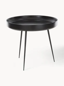 Online Mater Table d'appoint ronde en manguier Bowl Manguier laqué, noir