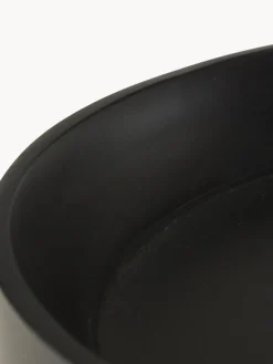 Outlet Mater Table d'appoint ronde en manguier Bowl Manguier laqué, noir