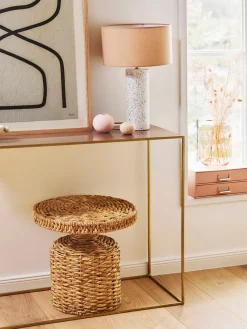 Sale Bloomingville Table d'appoint ronde en rotin Camo