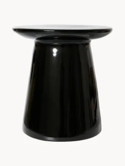 Clearance HKLIVING Table d'appoint ronde surface brillante Dustan