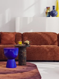 New Pols Potten Table d'appoint ronde Tam Tam Bleu roi