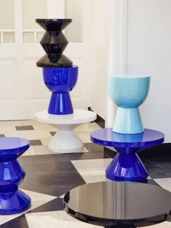 Online Pols Potten Table d'appoint ronde Tam Tam Turquoise