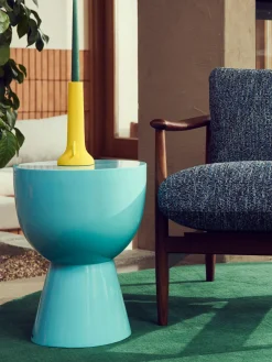 Online Pols Potten Table d'appoint ronde Tam Tam Turquoise