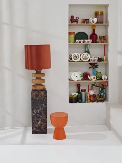 Outlet Pols Potten Table d'appoint ronde Tam Tam Orange
