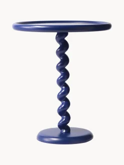 Sale Pols Potten Table d'appoint ronde Twister Bleu foncé