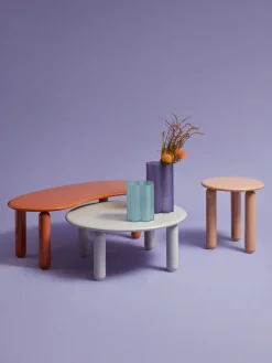 Fashion Kartell Table d'appoint ronde Undique Mas Beige