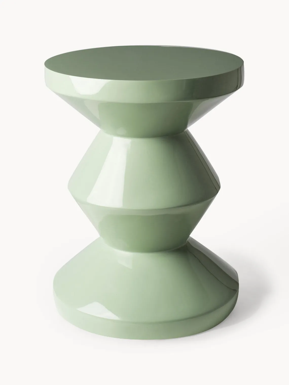 Discount Pols Potten Table d'appoint ronde Zig Zag Vert sauge