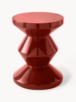 Discount Pols Potten Table d'appoint ronde Zig Zag Rouge