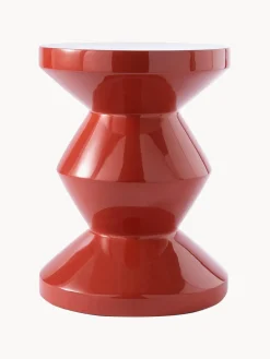 Discount Pols Potten Table d'appoint ronde Zig Zag Rouge