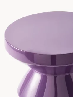 Hot Pols Potten Table d'appoint ronde Zig Zag Lilas