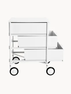 Fashion Kartell Table d'appoint sur roulettes Mobil Blanc