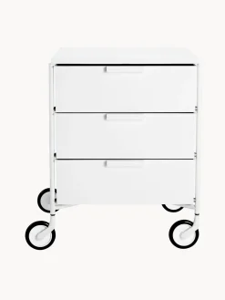 Fashion Kartell Table d'appoint sur roulettes Mobil Blanc