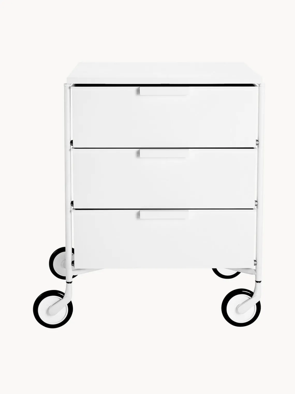 Fashion Kartell Table d'appoint sur roulettes Mobil Blanc
