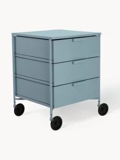 Clearance Kartell Table d'appoint sur roulettes Mobil Bleu clair