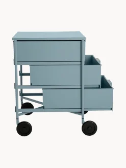 Clearance Kartell Table d'appoint sur roulettes Mobil Bleu clair