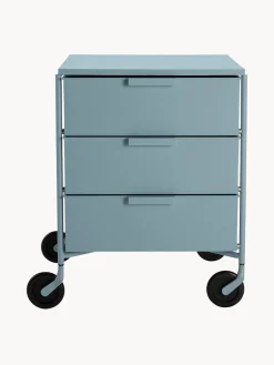 Clearance Kartell Table d'appoint sur roulettes Mobil Bleu clair