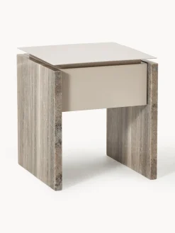 Clearance Westwing Collection Table de chevet avec pieds en marbre Bruce