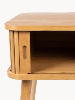 Hot Zuiver Table de chevet en bois cannelé Barbier Chêne clair