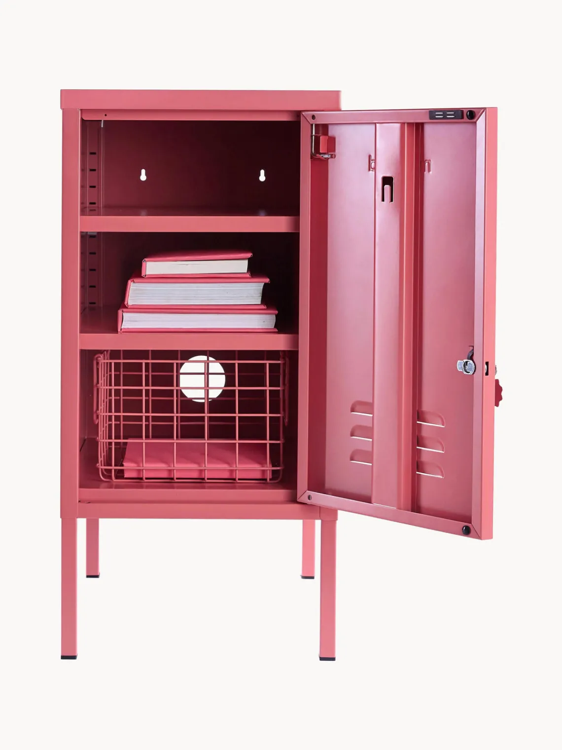 Fashion Mustard Made Table de chevet en métal The Shorty Vieux rose