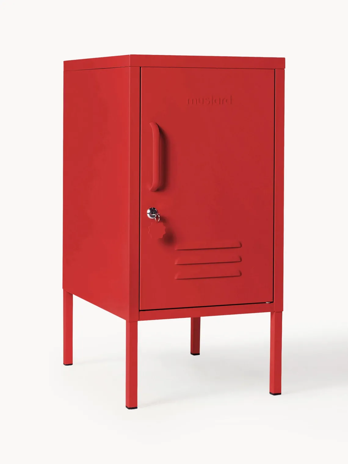 Online Mustard Made Table de chevet en métal The Shorty Rouge
