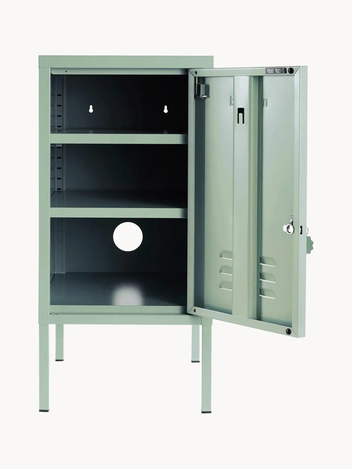 Discount Mustard Made Table de chevet en métal The Shorty Vert sauge