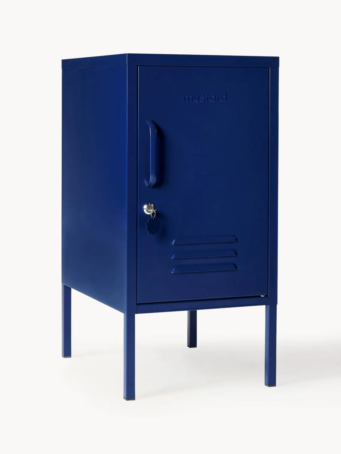 Hot Mustard Made Table de chevet en métal The Shorty Bleu foncé