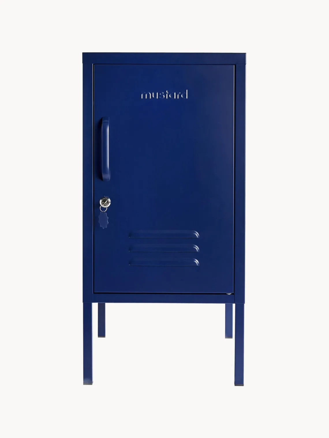 Hot Mustard Made Table de chevet en métal The Shorty Bleu foncé