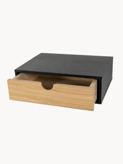 Fashion Woodman Table de chevet murale Farsta Bois, noir