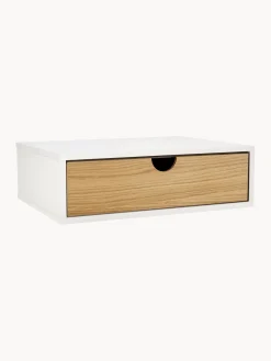 Online Woodman Table de chevet murale Farsta Chêne, blanc