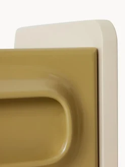 Clearance HKLIVING Table de chevet Space Vert olive, beige clair