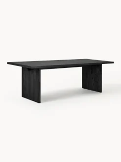 New Rowico Table en bois de frêne Emmett, 240 x 95 cm Bois de chêne, noir laqué