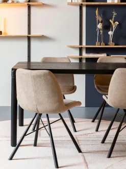 Outlet Zuiver Table en frêne Storm, tailles variées Frêne noir laqué