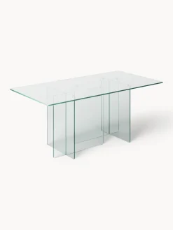 Best Westwing Collection Table en verre Anouk, 180 x 90 cm Transparent