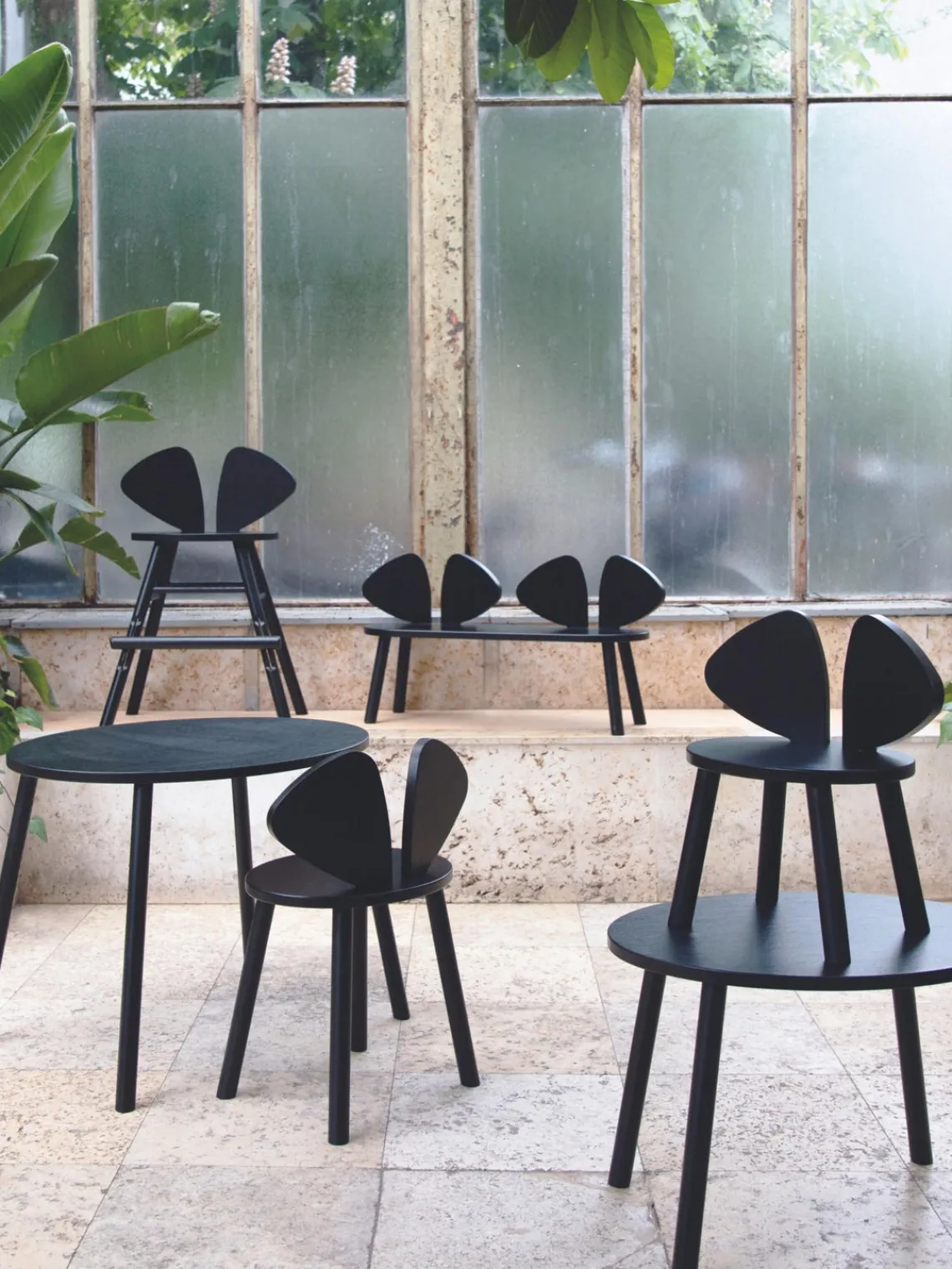 Online Nofred Table ovale en chêne pour enfant Mouse Noir