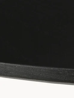 Best Rowico Table ronde en bois d'hévéa Yumi, Ø 115 cm Bois de chêne, noir laqué