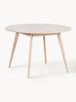 Sale Rowico Table ronde en chêne Yumi, Ø 115 cm Chêne blanc brossé