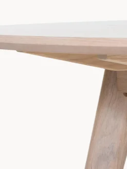 Sale Rowico Table ronde en chêne Yumi, Ø 115 cm Chêne blanc brossé