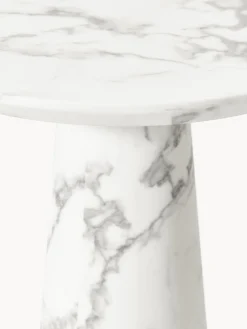Fashion Pols Potten Table ronde look marbre Disc Blanc, aspect marbre