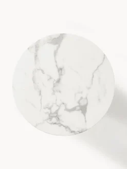 Fashion Pols Potten Table ronde look marbre Disc Blanc, aspect marbre