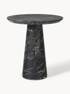 Clearance Pols Potten Table ronde look marbre Disc Noir, aspect marbre