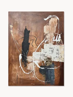New Agave Tableau sur toile peint à la main Rust