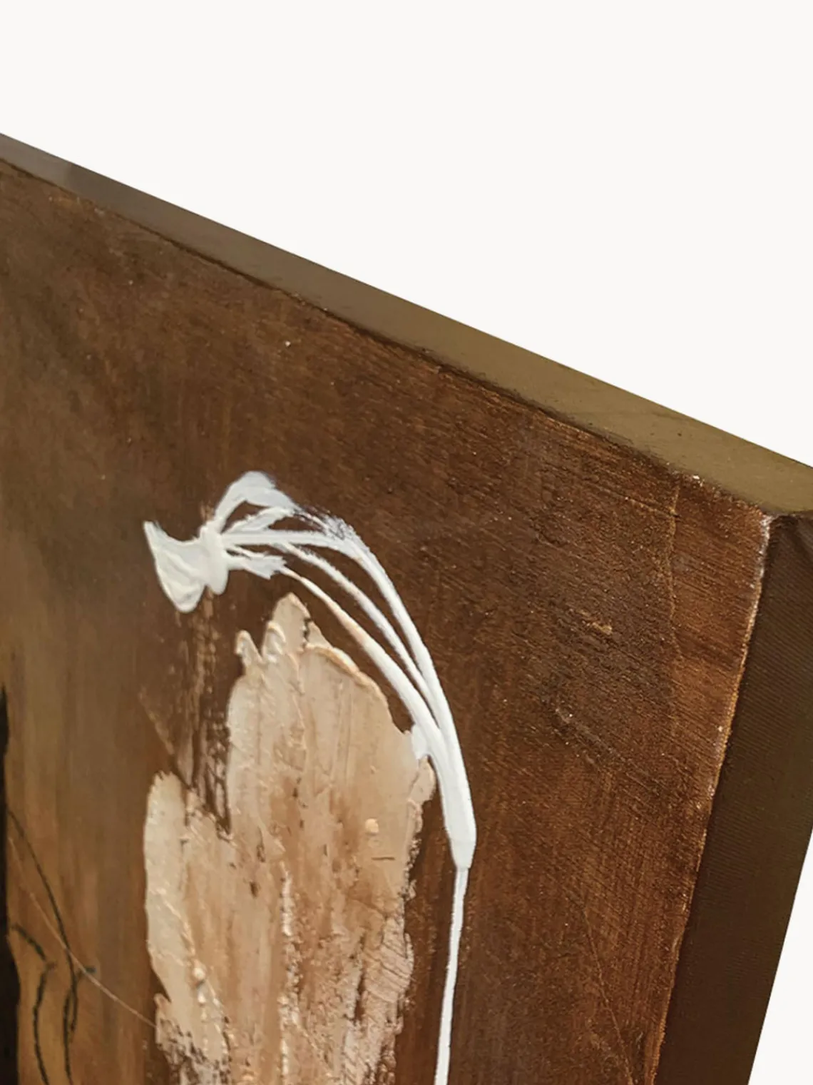 New Agave Tableau sur toile peint à la main Rust