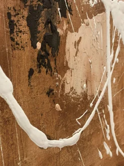 New Agave Tableau sur toile peint à la main Rust